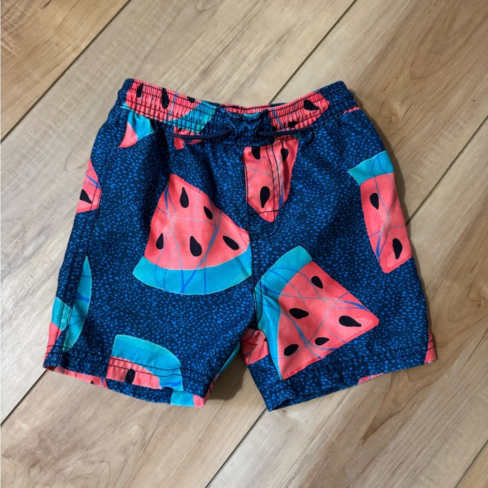Tea Collection Watermelon Print Swim Shorts 3T